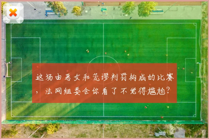 这场由恶女和荒谬判罚构成的比赛，法网组委会你看了不觉得尴尬？
